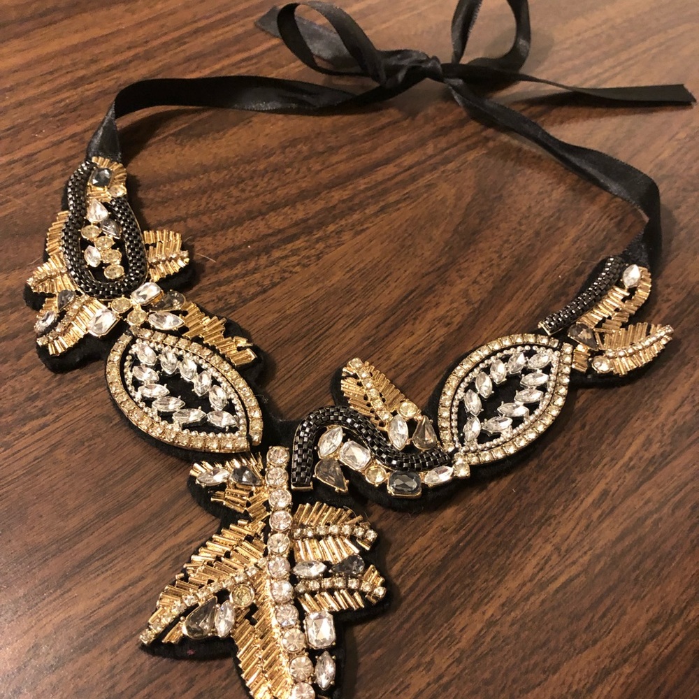 Handmade tie necklace